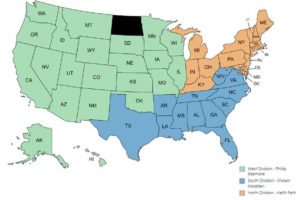 sales region map for PharMerica 2023