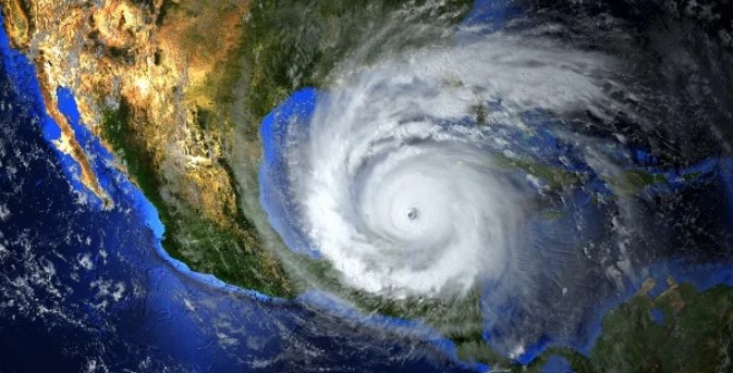 hurricane on map, emergency preparedness