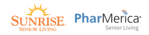 Sunrise Senior Living and PharMerica Senior Living logos